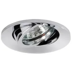 Brumberg 00211002 Einbaustrahler max. 50 W, rund, schwenkbar, chrom glänzend, Auslieferung ohne F IP20