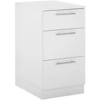 Bega BBK Mehrzweckschrank, Weiß, Metall, 3 Schubladen, 50x92x68 cm,