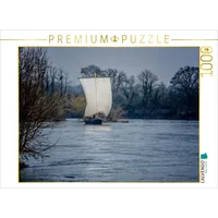 Calvendo Barge an der Loire 1000 Teile Puzzle quer