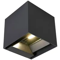 V-Tac VT-11109-B 11885 Solar-Außenwandleuchte mit Bewegungsmelder LED 9 W
