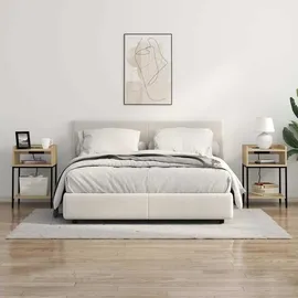 vidaXL Nachttisch mit Regal Sonoma-Eiche 40 x 40 x 61 cm Holzwerkstoff