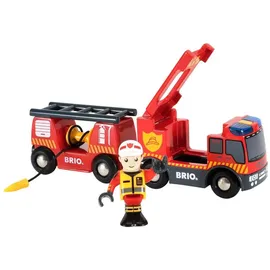 BRIO Feuerwehr-Leiterfahrzeug mit Licht und Sound (33811)
