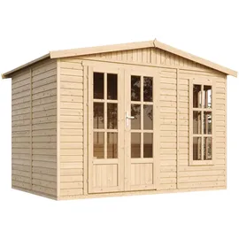 TIMBELA Gartenhaus 1,99 x 3,32 m Beige