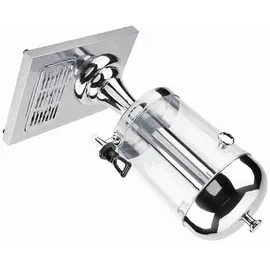 KKMOON Edelstahl-Saftmaschine, Heiß-Kalt-Getränkemaschine für Restaurant, Hotel Bar, Silber)