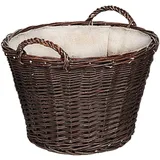 Siena Garden Aufbewahrungsbox Weidenkorb Ø 60 x 39 cm 1-tlg. Braun