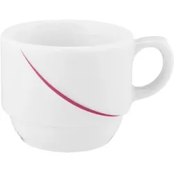 Esmeyer 12 x Seltmann Obere zur Moccatasse, Form: Laguna,  Dekor: 34622 bordeaux Flanken