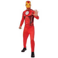 Rubie ́s Kostüm Iron Man Comic Kostüm Größe M-L, Schnell & easy verkleidet als Comic-Superheld! rot