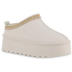 Damen Pantoffeln in Beige