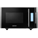 Medion MD 14482 Mikrowelle Edelstahl, Schwarz 800 W Grillfunktion, mit Display, Timerfunktion