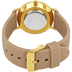 Quarzuhr S.OLIVER, beige, Armbanduhren, Damen, Quarzuhr, Armbanduhr, Damenuhr, analog, Silikonarmband