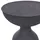 Beliani Beistelltisch 2er Set Metall Schwarz rund Wohnzimmertisch Couchtisch COTA/TENJO