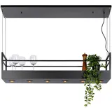 LUCIDE Miravelle 3-flg. 22 cm schwarz Metall