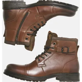 JACK & JONES Herren JFWDEXTER Leather Boot SN Schnürstiefelette, Brown Stone, 40 EU
