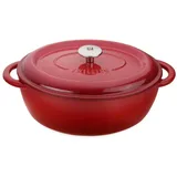Zwilling Cocotte 29 cm, oval, rot Gusseisen Bräter