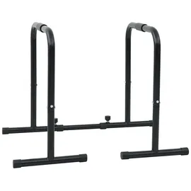 vidaXL Dip-Stange Schwarz 116 x 66 x 74,5 cm Pulverbeschichteter Stahl