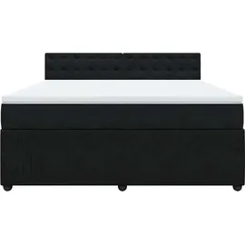 vidaXL Boxspringbett 180 x 200 cm Schwarz