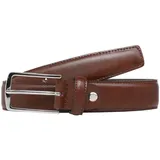 JACK & JONES Christopher Gürtel Cognac / Narrow 80 cm