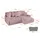 altdecor Ecksofa Cord 2-Sitzer Rosa