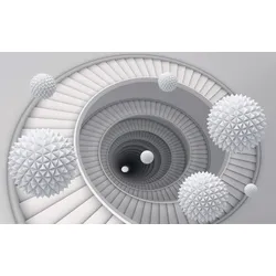 Fototapete PAPERMOON "Abstrakt 3D Efekt", bunt, B:4,50m L:2,80m, Vlies, Tapeten
