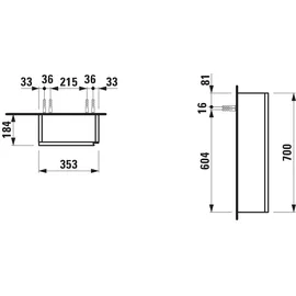Laufen Lani Halbhochschrank 35,3 x 77,5 x 18,4 cm Weiß