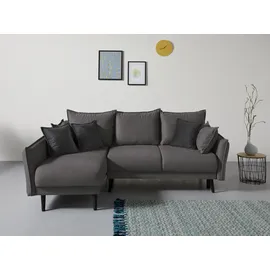 INOSIGN Ecksofa »Asra L-Form« incl. Bettfunktion und Bettkasten, Seitentasche im Armteil, Federkern