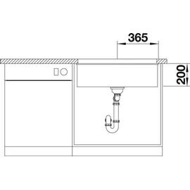 Blanco Etagon 700-U felsgrau + Handbetätigung + InFino