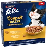 FELIX Doppelt Lecker Trockenfutter Huhn & Truthahn 2 x 800 g