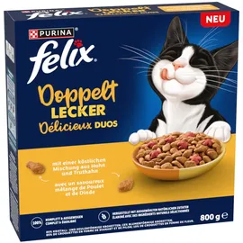FELIX Doppelt Lecker Trockenfutter Huhn & Truthahn 2 x 800 g