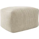 Mirjan24 Sitzsack Beige, Rechteckig, 60x40x70 cm, Wohnzimmer, Hocker, Sitzsäcke, XXL Sitzsäcke