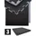 Eyepower Fitnessmatte 2cm - 3er Set Schwarz, Kunststoff, 90x2x90 cm waschbar,pflegeleicht, Teppiche Böden, Bodenbeläge