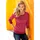 Inspirationen Strickpullover rot/weiß 40