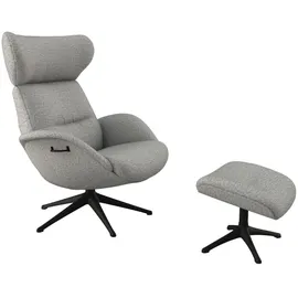 flexlux Relaxsessel FLEXLUX Polyester 90 x 107 x 89 cm Grau mit Kopfteil