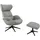 flexlux Relaxsessel FLEXLUX Polyester 90 x 107 x 89 cm Grau mit Kopfteil
