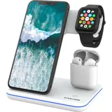 Canyon Wireless Dock 3in1 QI für Apple 15W white retail - Weiß