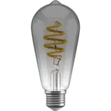 Hombli Filament Bulb CCT E27 ST64-Smokey - Silber