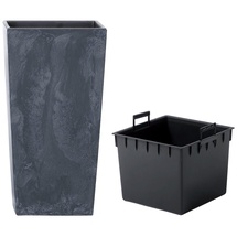 Prosperplast Urbi Square Effect 22 x 22 x 42 cm anthrazit