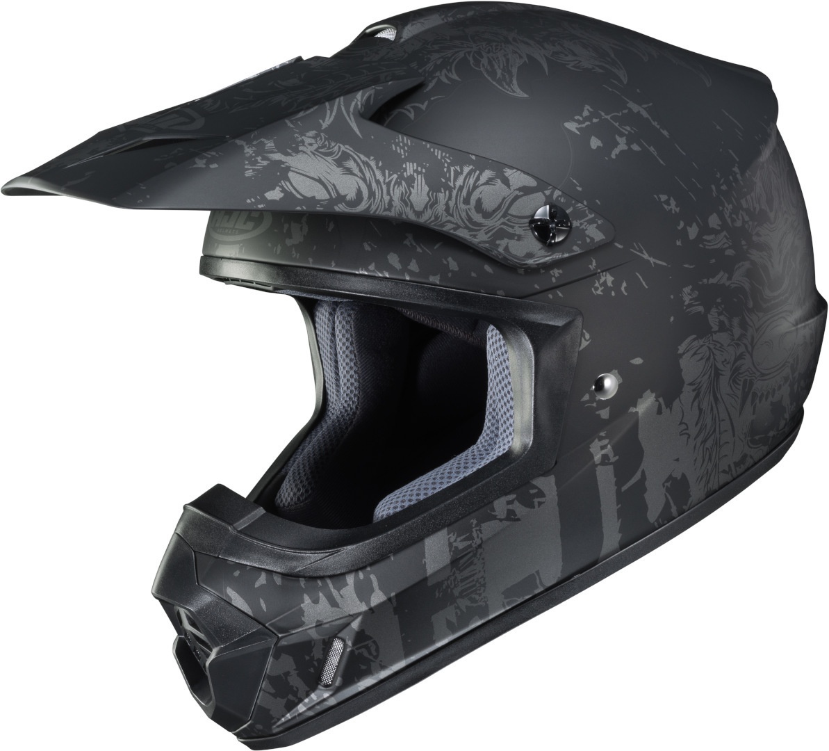 HJC CS-MX II Creeper Motorcross helm, zwart-grijs, XL
