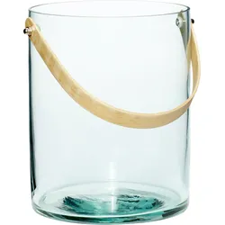 Hübsch Vase grün mit Griff