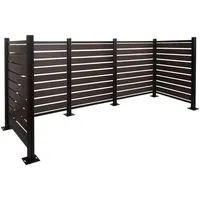 Mendler Mülltonnenverkleidung HWC-K57 130 x 300 cm anthrazit