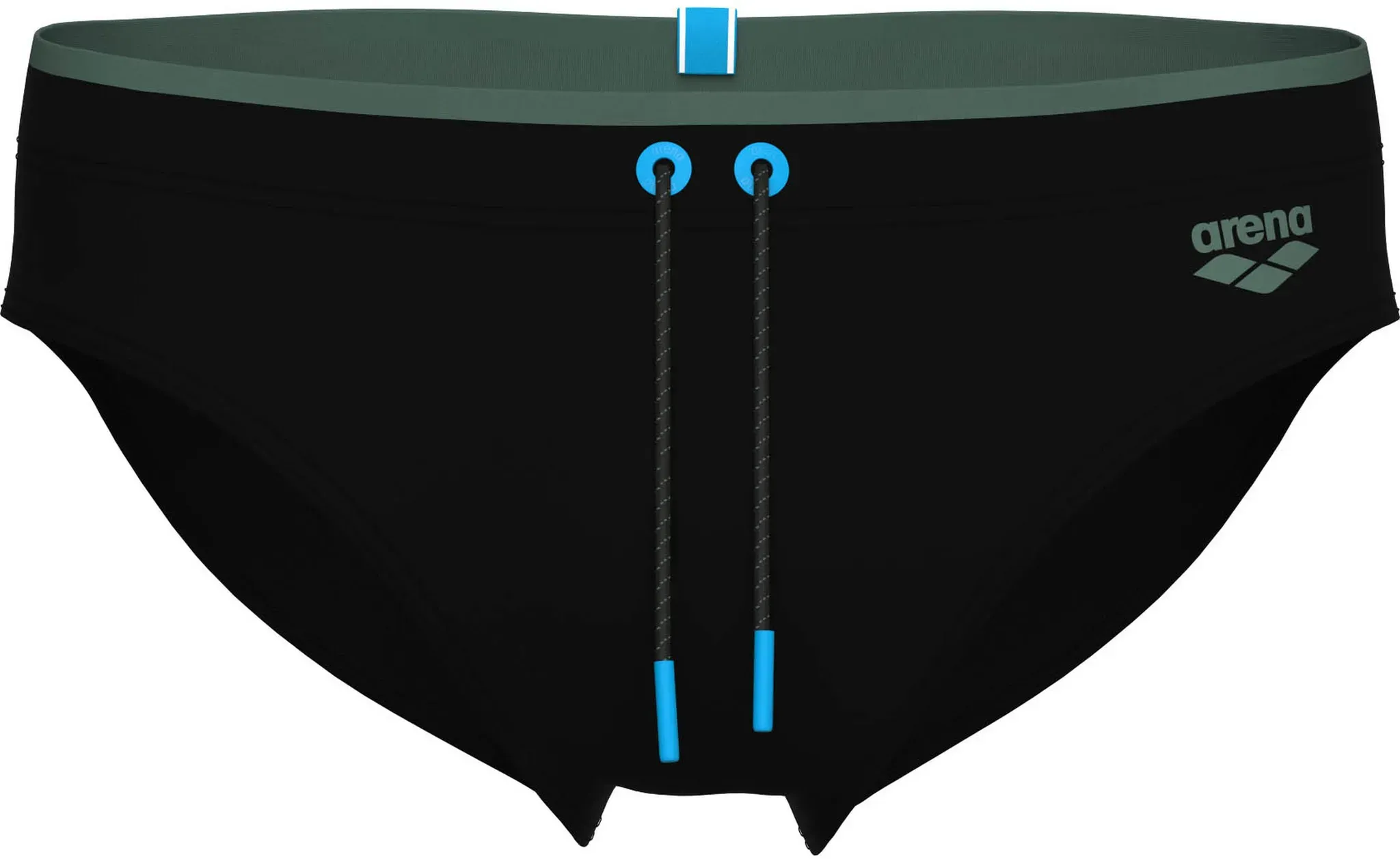 Arena MENS ARENA SOLID SWIM BRIEFS Badehose Herren in black-sage, Größe 7 - schwarz