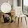CLP Esszimmerstuhl Antibes Polyester creme 4er Set