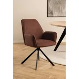 VCM 2er Set Actona Stuhl Glenda Stoff Orange Terrakotta