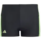 adidas Colourblock 3-Streifen Boxer-Badehose Black / Green Spark / Lucid Lime 164