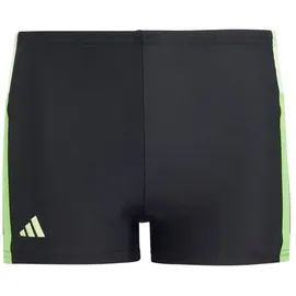 adidas Colourblock 3-Streifen Boxer-Badehose Black / Green Spark / Lucid Lime 164