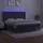 vidaXL Boxspringbett mit Matratze & LED Dunkelgrau 180x200 cm Samt