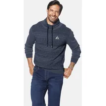 Jan Vanderstorm Rundhalspullover Blau 4XL