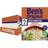 BEN'S ORIGINALTM Original-Langkorn-Reis 20-Minuten im Kochbeutel 9x500g