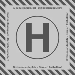 Drohnenlandeplatz 150 x 150 cm - universal