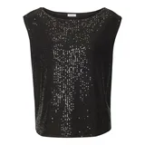 LASCANA Paillettenshirt Damen schwarz Gr.40/42