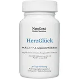 NatuGena HerzGlück® | 120 Kapseln | wertvolle Polyphenole aus OLEACTIV® | mit L-Arginin & Weißdorn | vegan